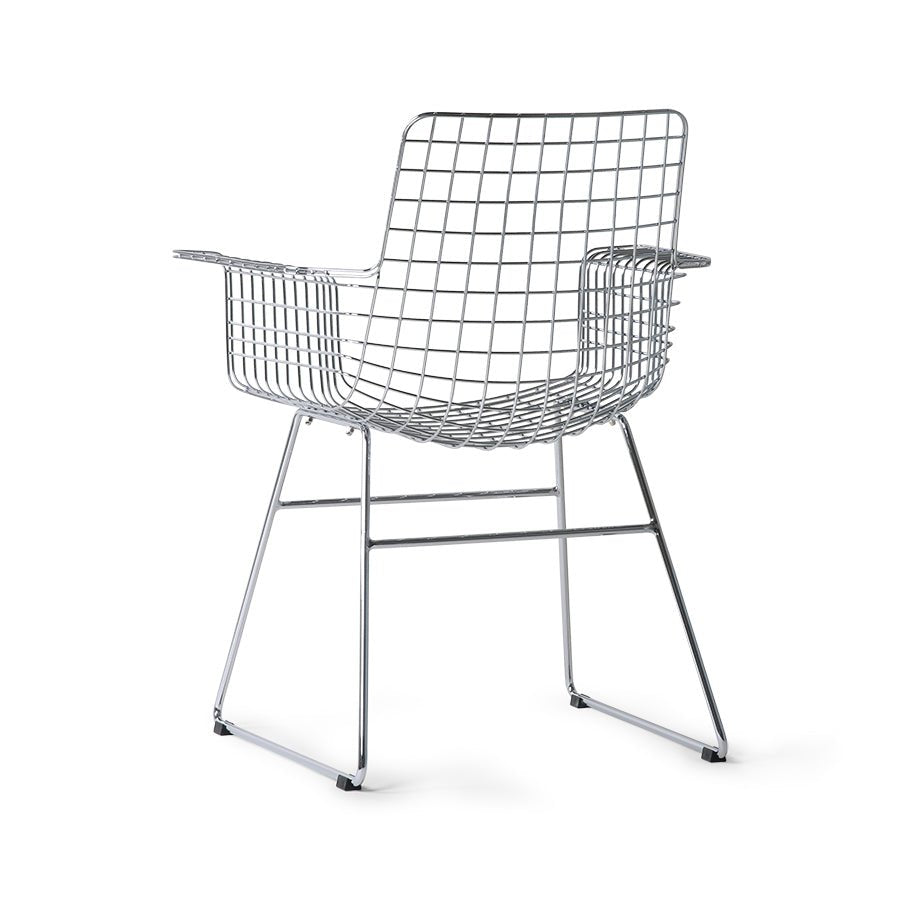 Metal Wire Armchair Stuhl by HKLIVING