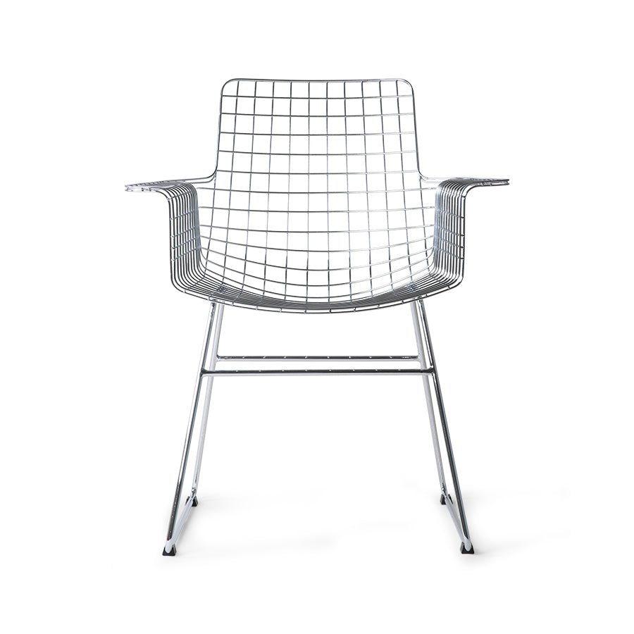 Metal Wire Armchair Stuhl by HKLIVING