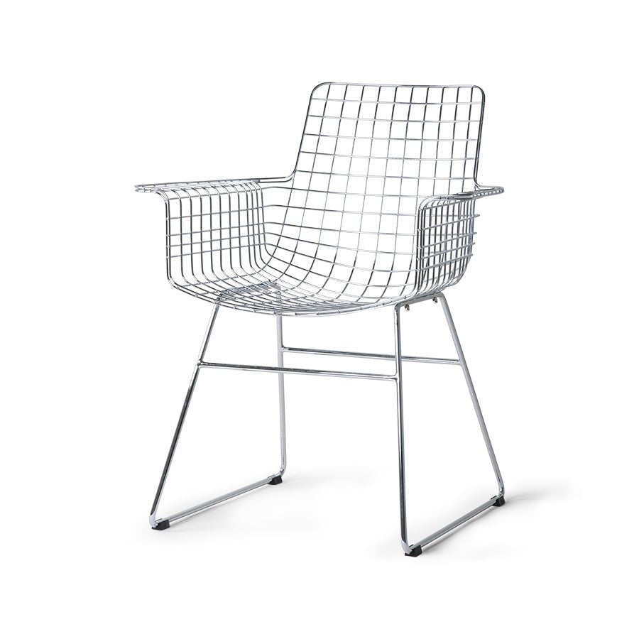 Metal Wire Armchair Stuhl by HKLIVING