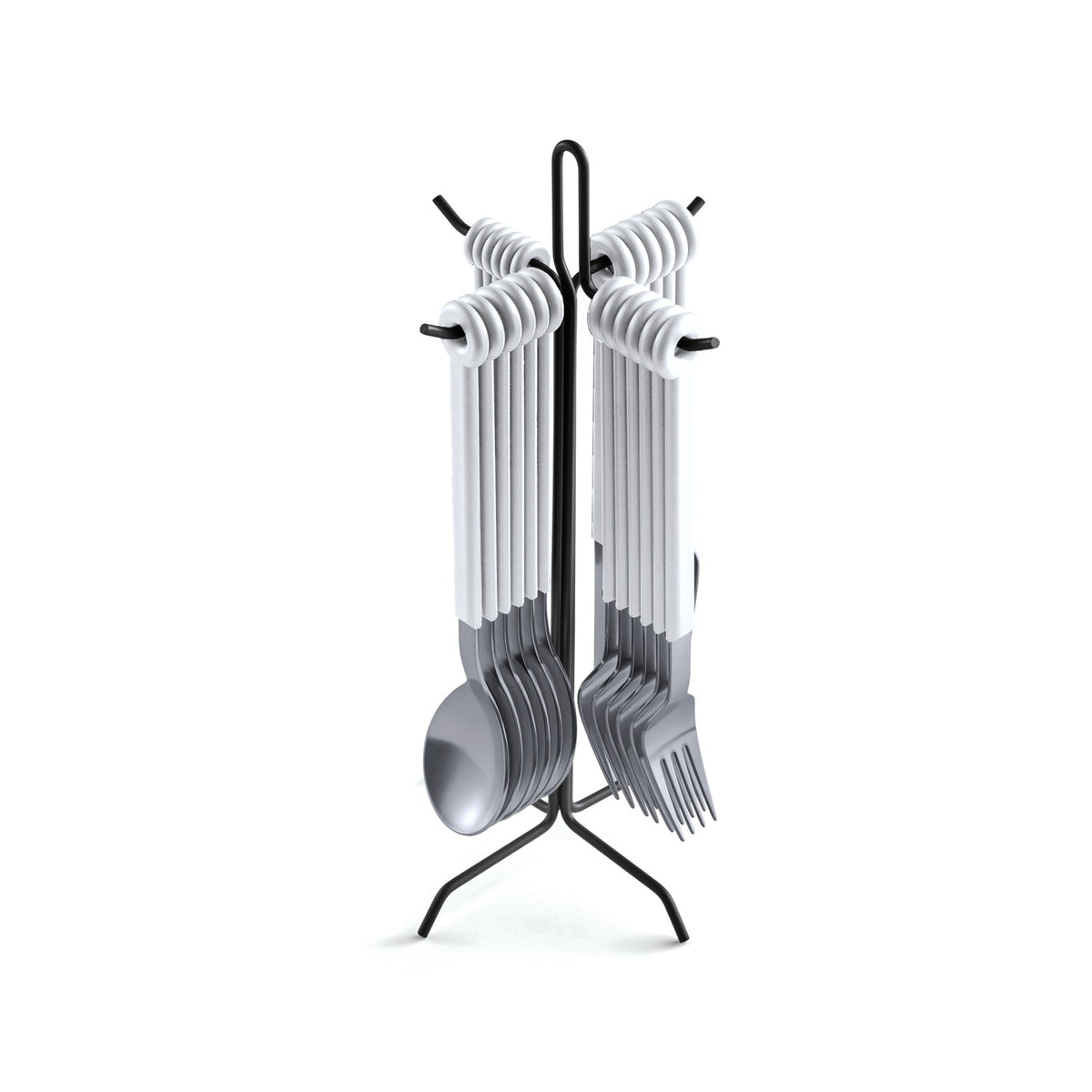 Mono Ring 24-Piece Cutlery Set with Stand – Ansicht 4
