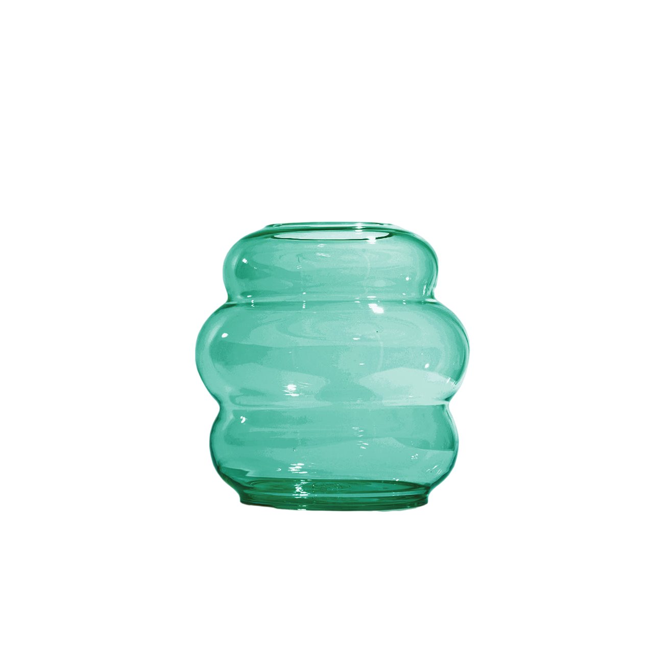 Muse - Vase M Emerald Vase by Fundamental Berlin