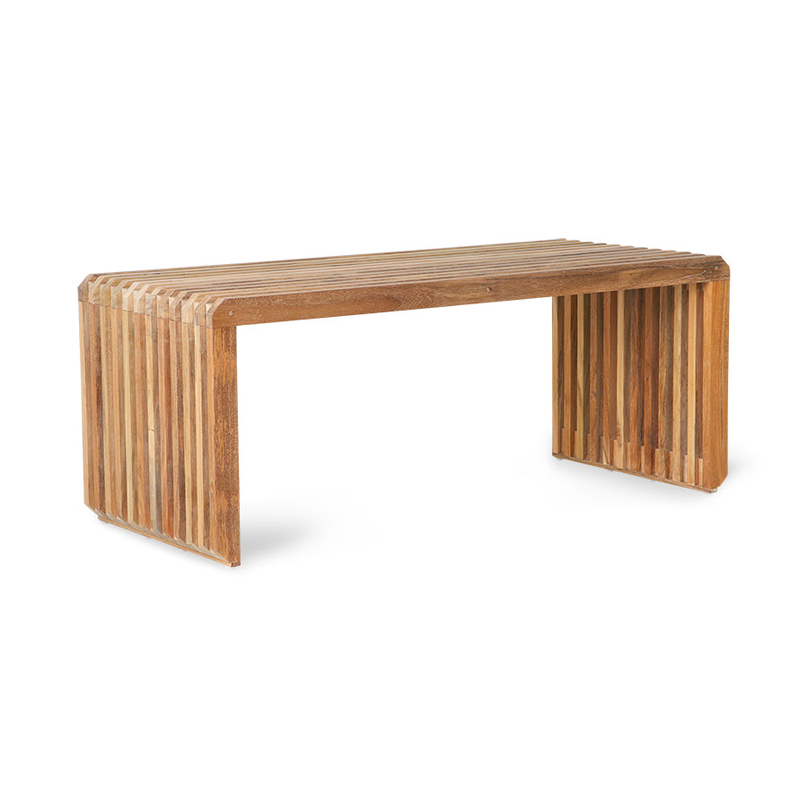 Slatted Sitzbank-Element Teak