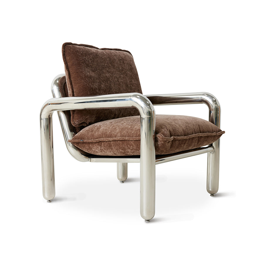 Chrome Lounge Sessel