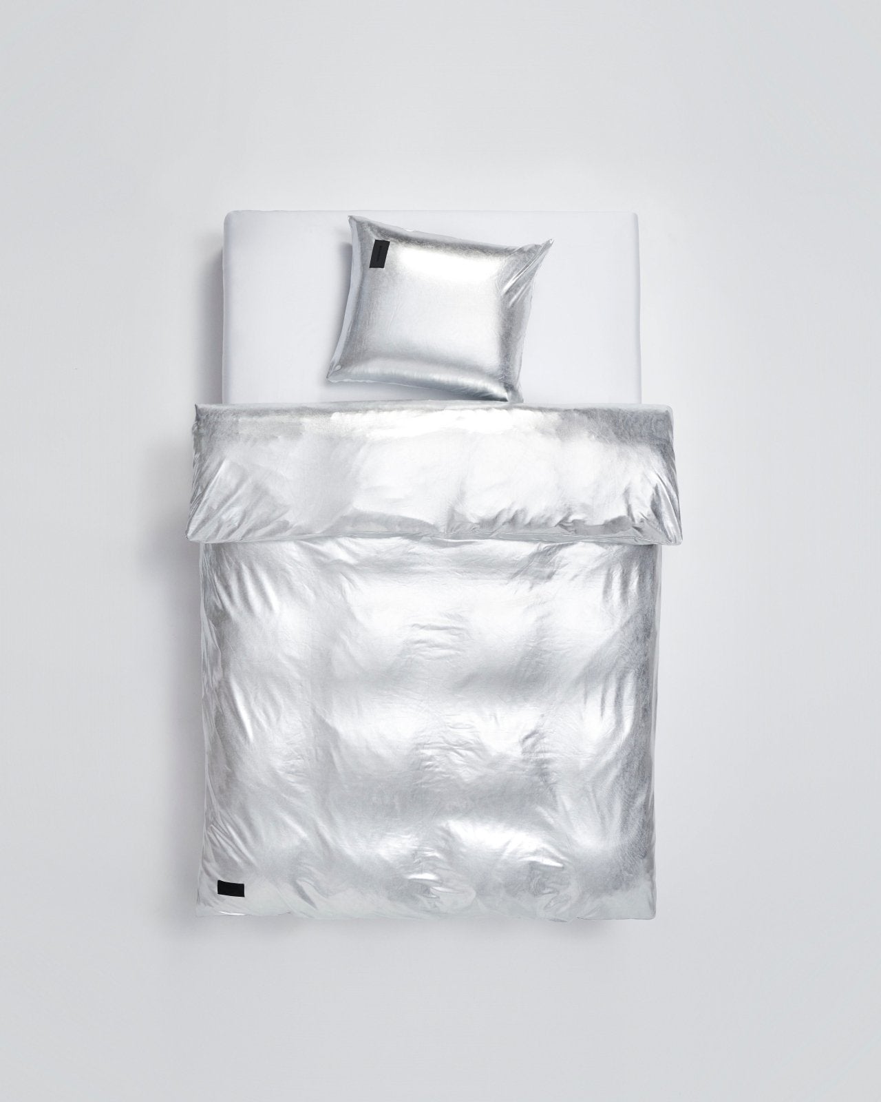 Nude pillow case - Metallic silver Jersey Bedwear by Magniberg