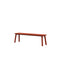 Esche massiv lackiert Sienna Red