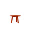 Solid ash lacquered sienna red