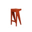 Solid ash lacquered sienna red