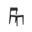 Solid ash lacquered black, upholstery: Beige (Autumn 0221 by Kvadrat)