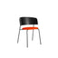 Oak lacquered black / Pure Orange – Vidar 4 0542 by Raf Simons/Kvadrat