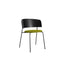 Oak lacquered black / Olive green (Vidar 4 0956 by Kvadrat Raf Simons)