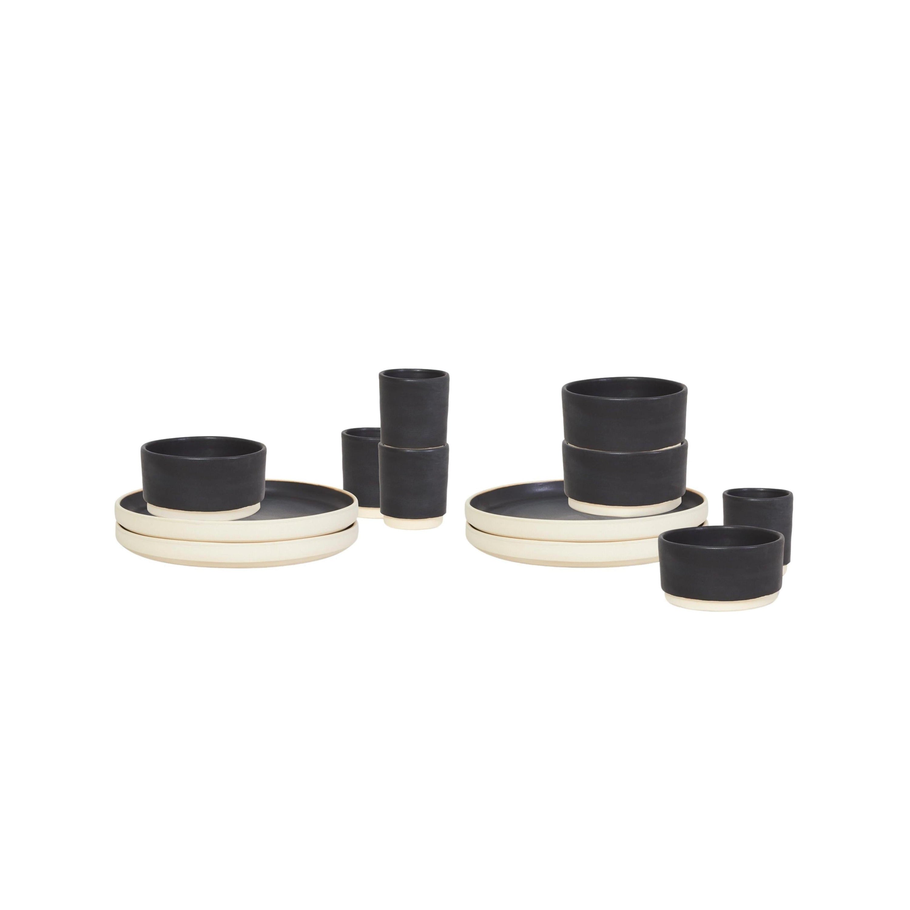 Otto Ceramic Tableware Set I Dinner – Black