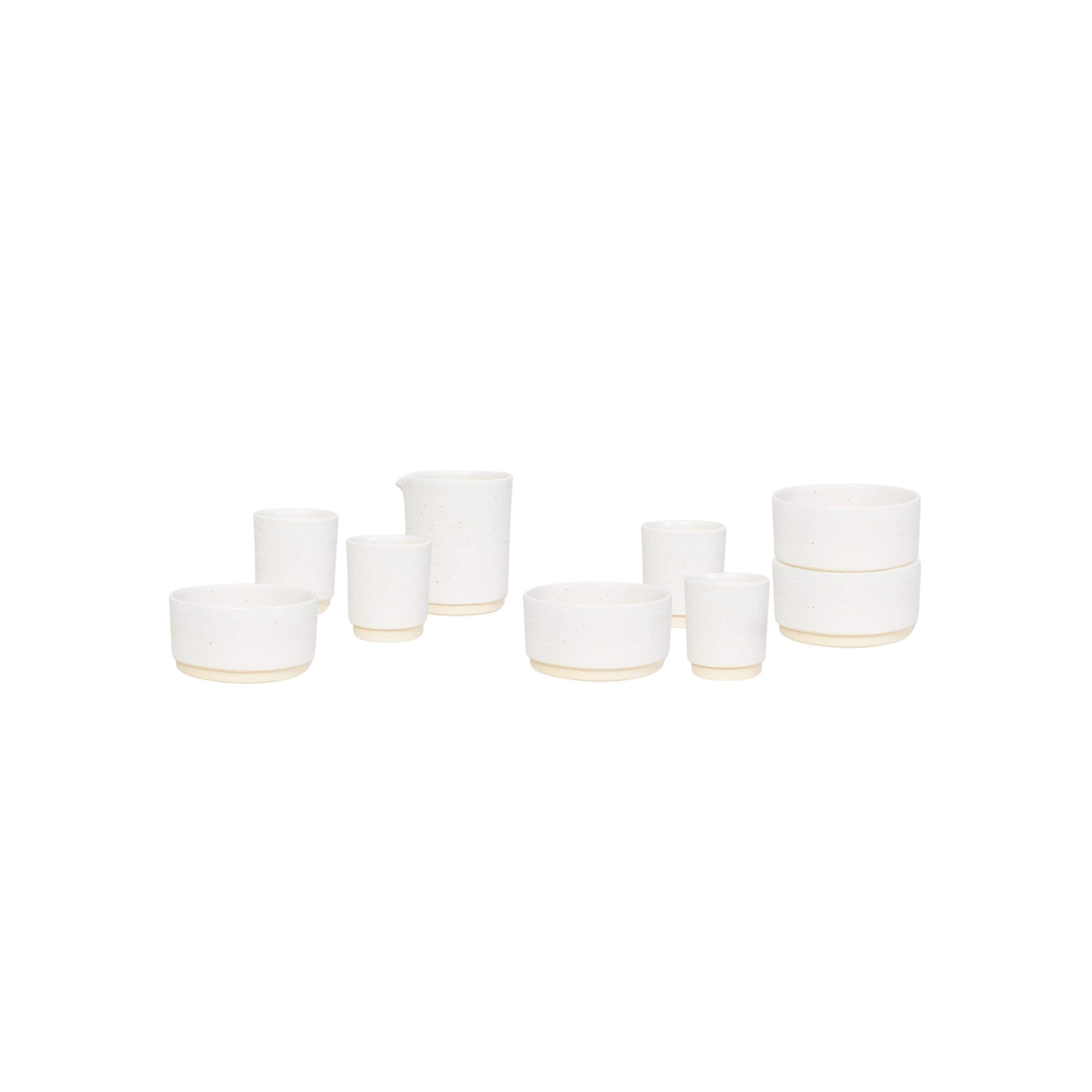 Otto Ceramic Tableware Set – Breakfast – White