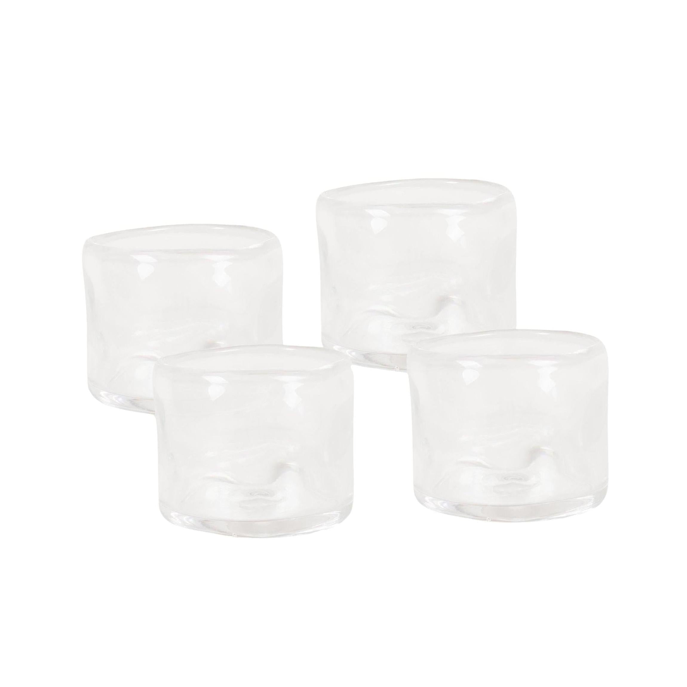 0405 Glass Set of Four – Clear – Wide