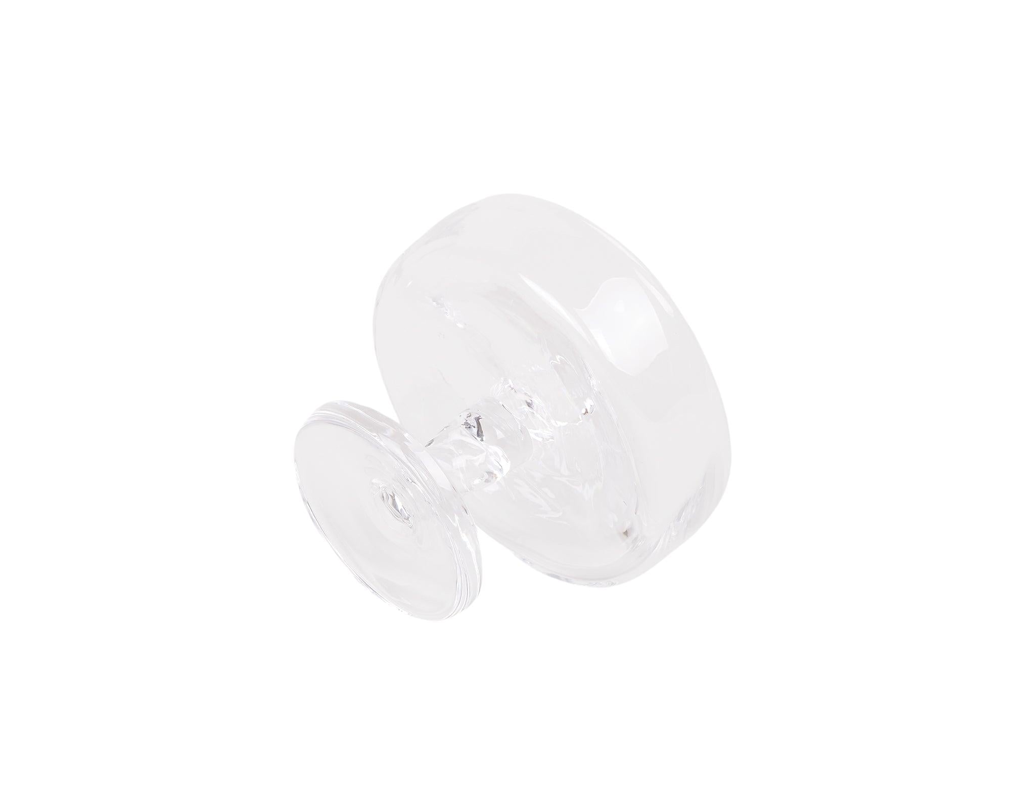 0405 Stem Glass Set of Four – Clear – Wide