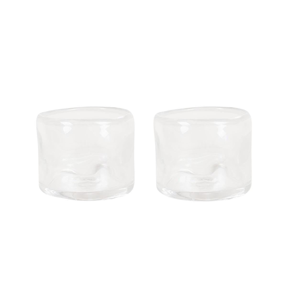 0405 Glass Set of Two – Clear – Wide