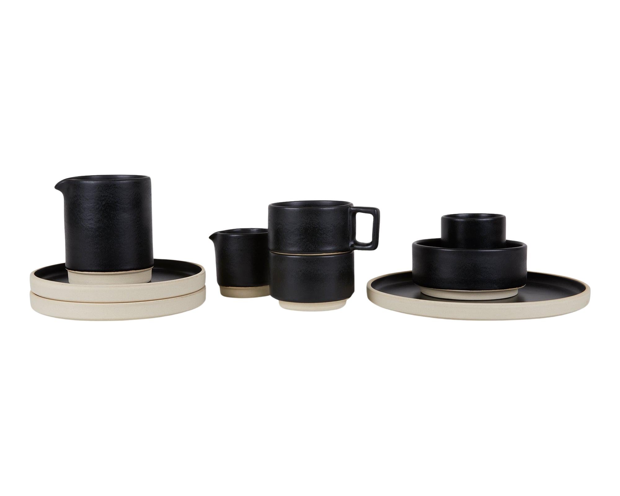 Otto Ceramic Bowls Set of Two – Black – Medium