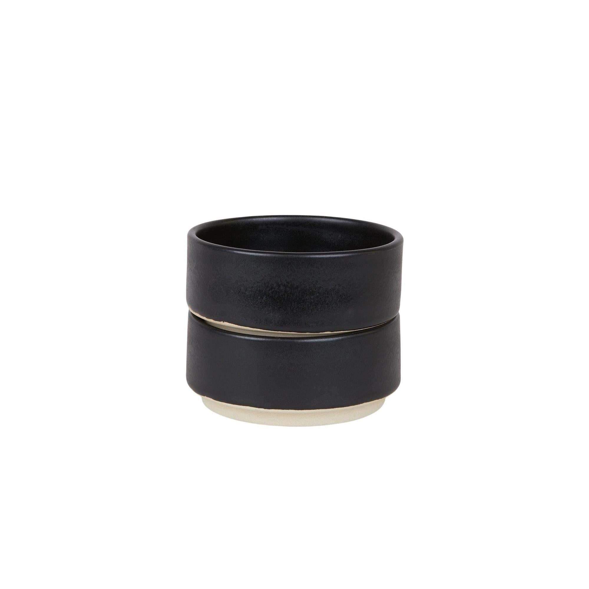 Otto Ceramic Bowls Set of Two – Black – Medium
