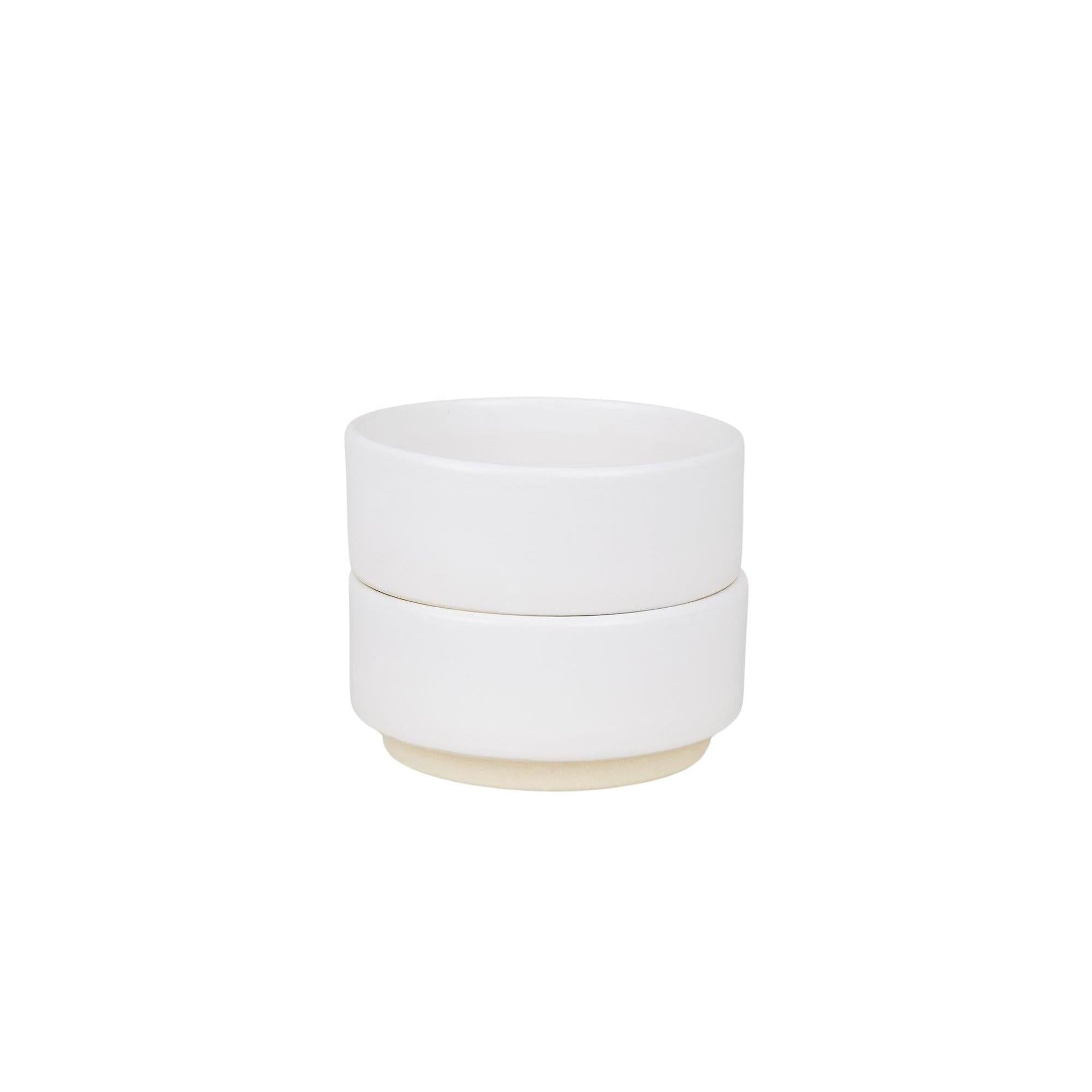 Otto Ceramic Bowls Set of Two – White – Medium