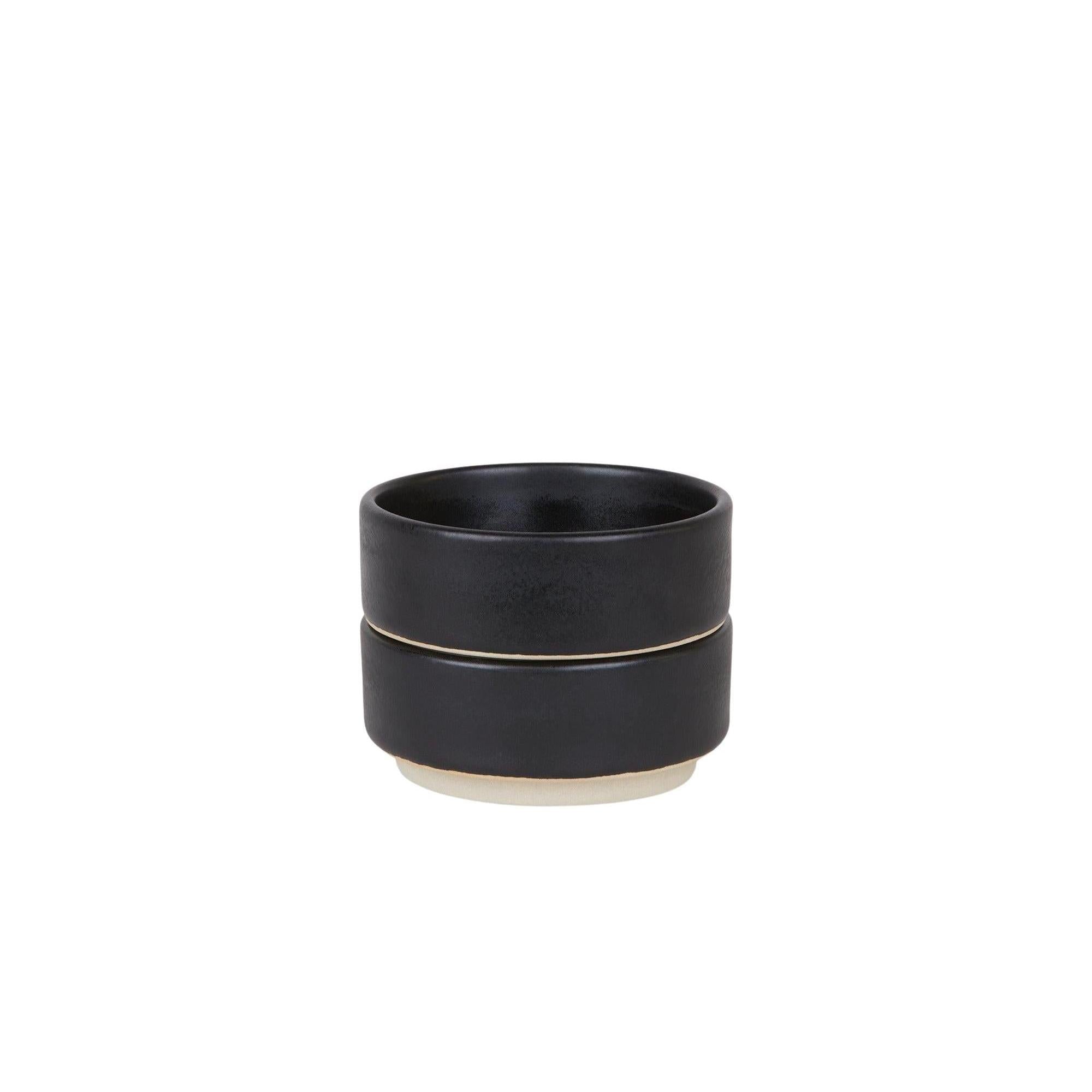 Otto Ceramic Bowls Set of Two – Black – Small