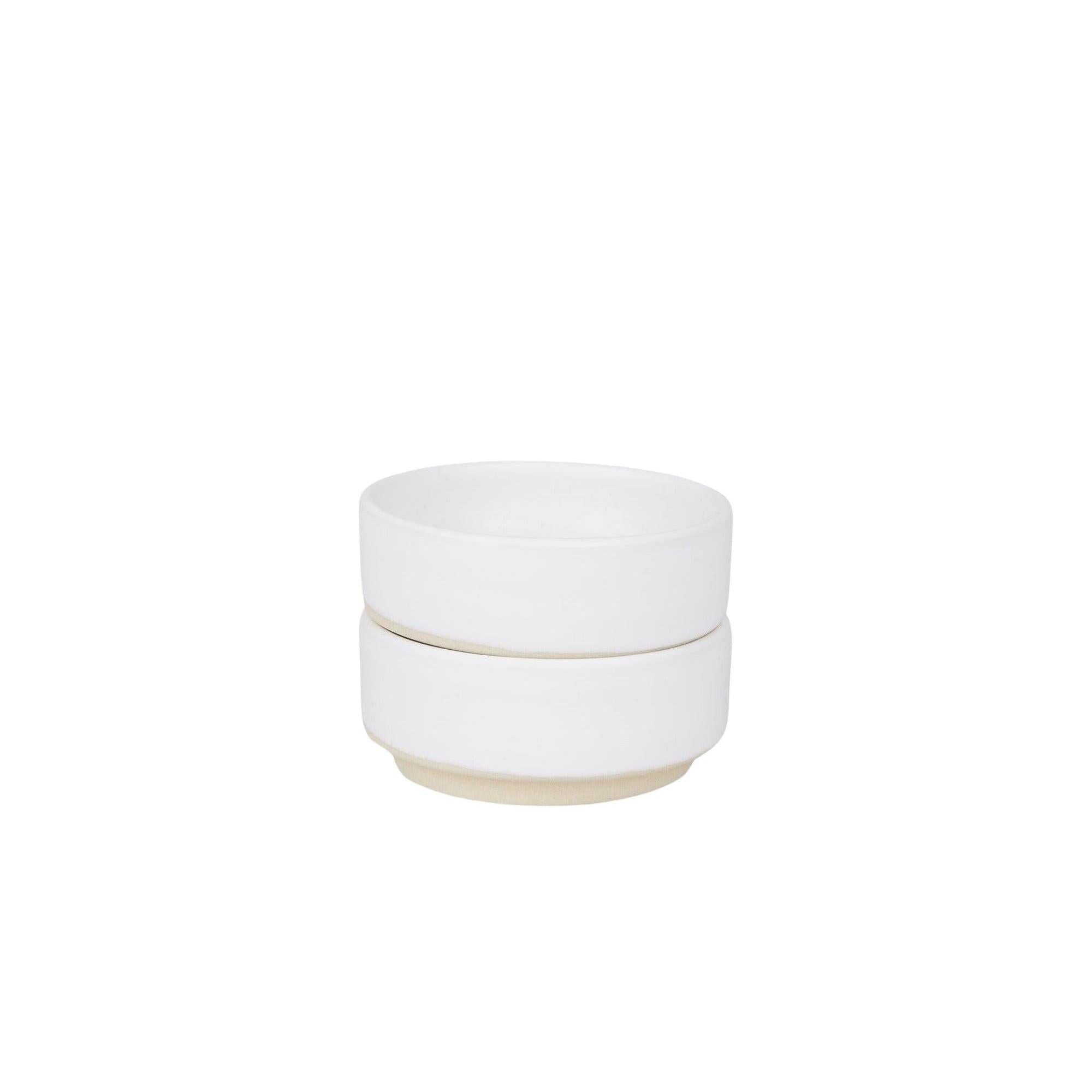 Otto Ceramic Bowls Set of Two – White – Small