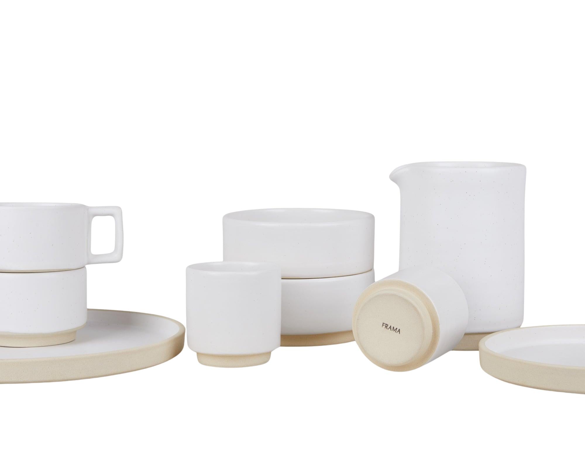 Otto Ceramic Bowls Set of Two – White – Medium