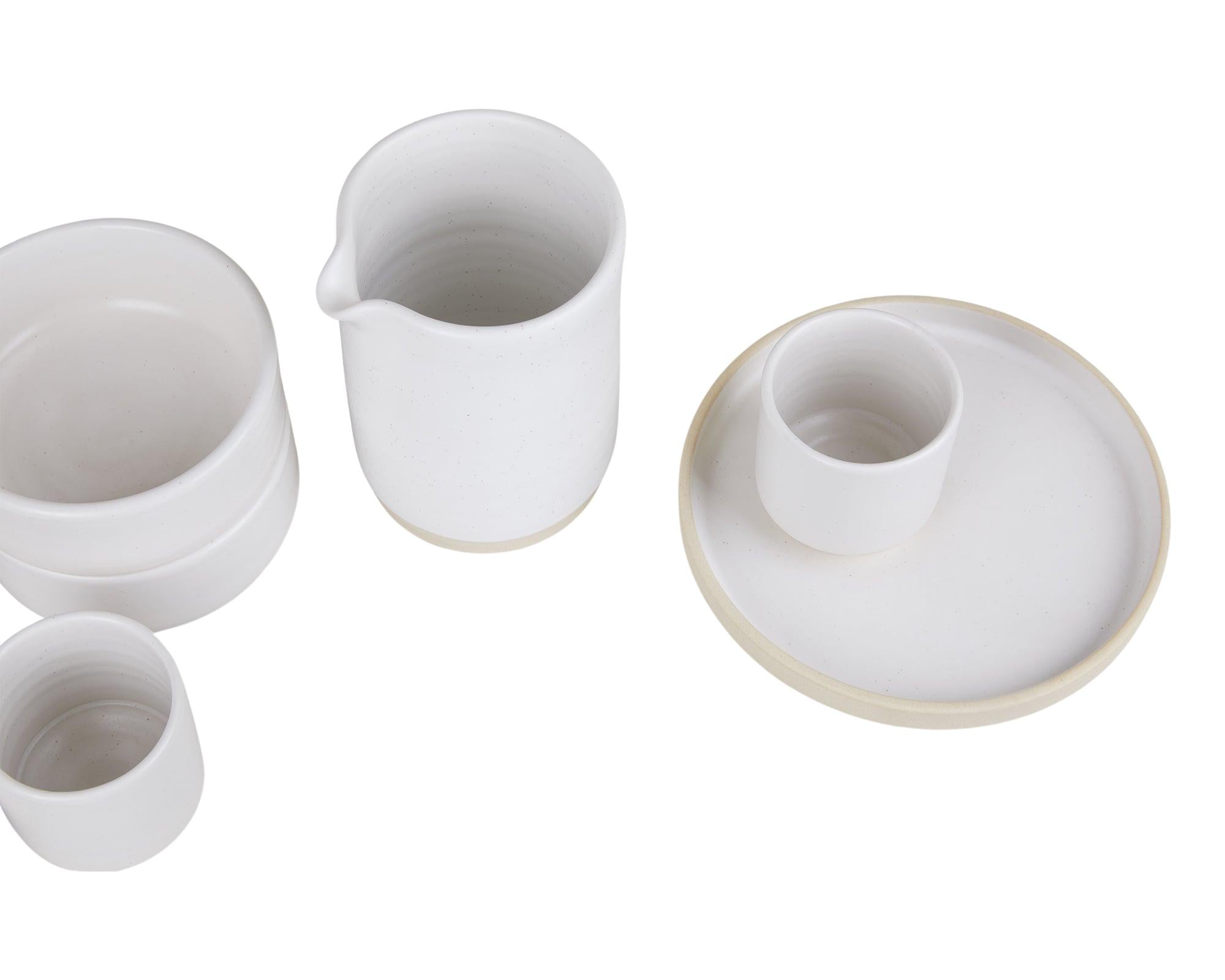 Otto Ceramic Plate Set of Two – White – Small