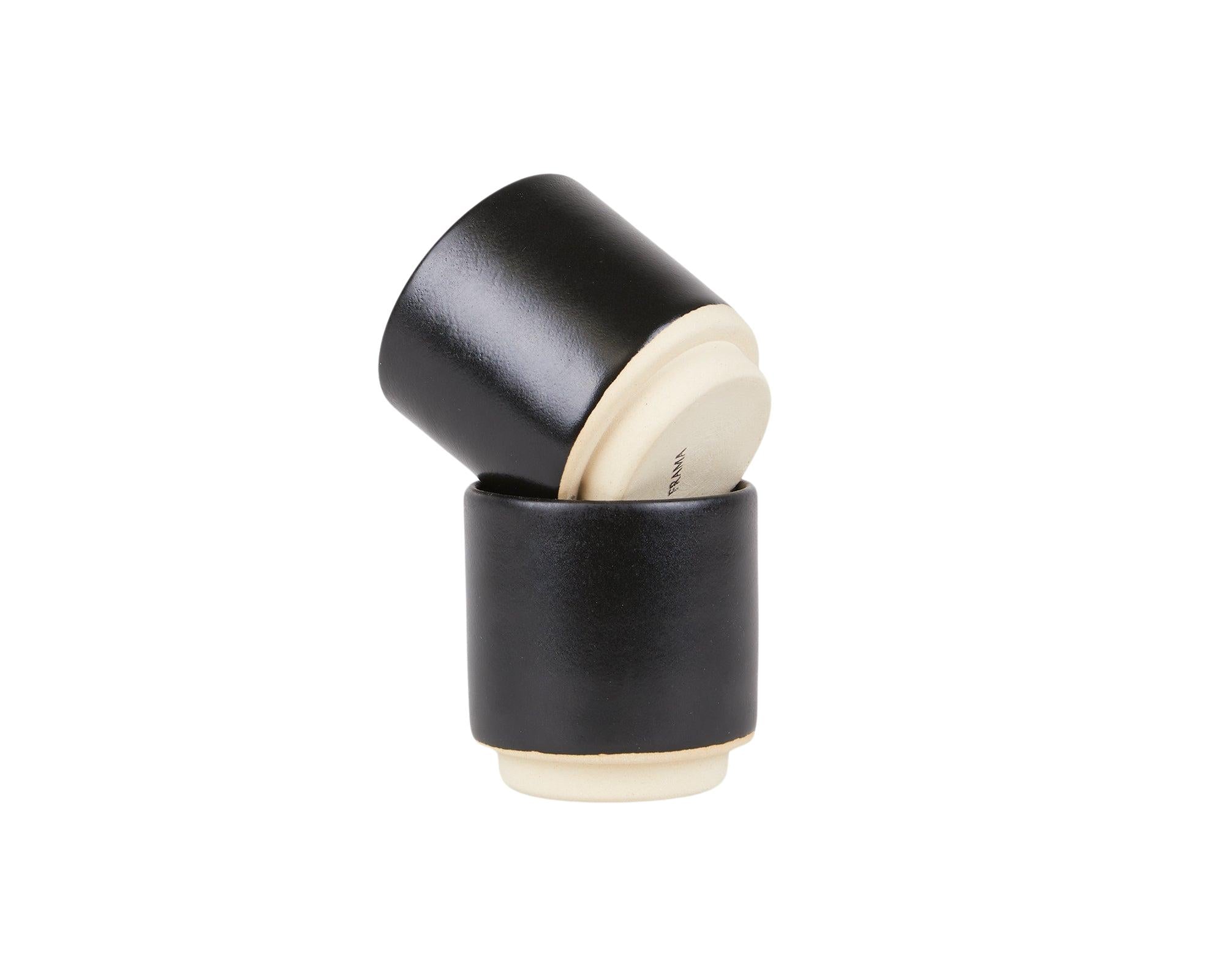 Otto Ceramic Cup Set of Two – Black