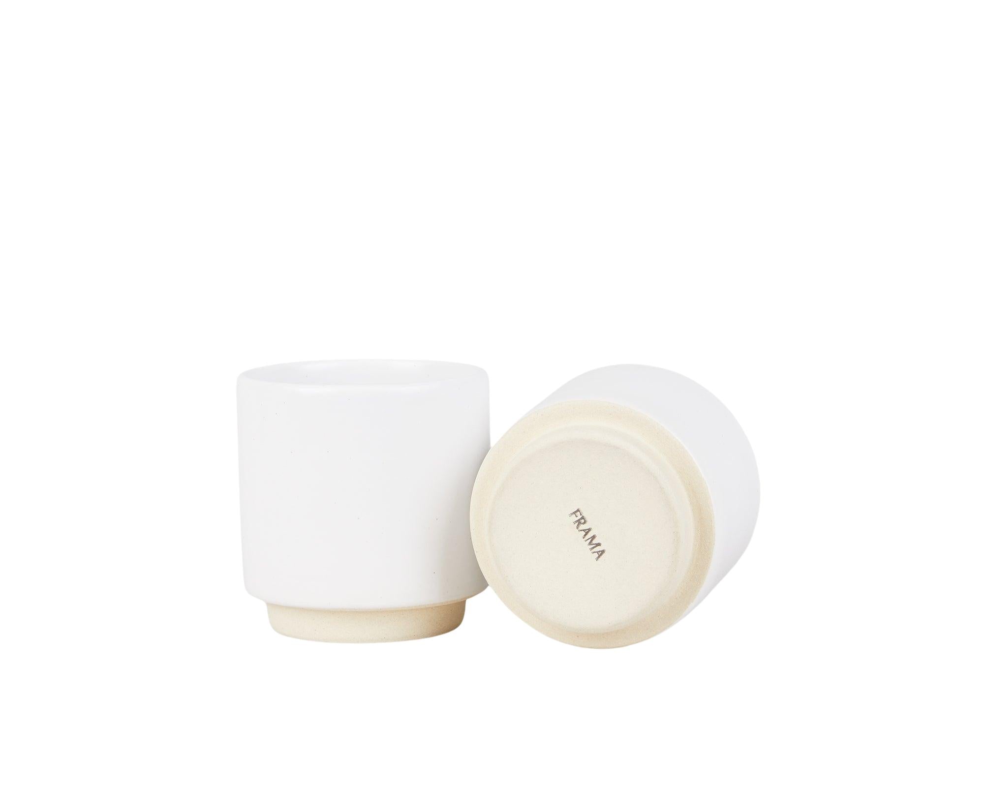 Otto Ceramic Cup Set of Two – White