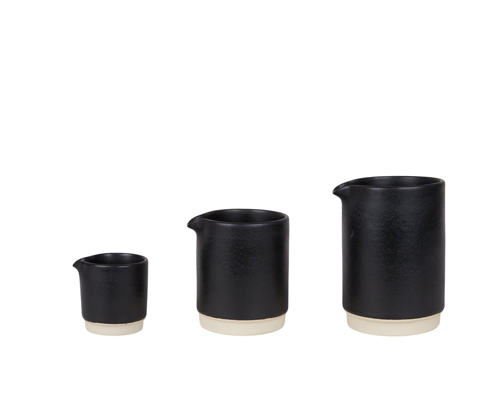Otto Ceramic Jug – Black – Small