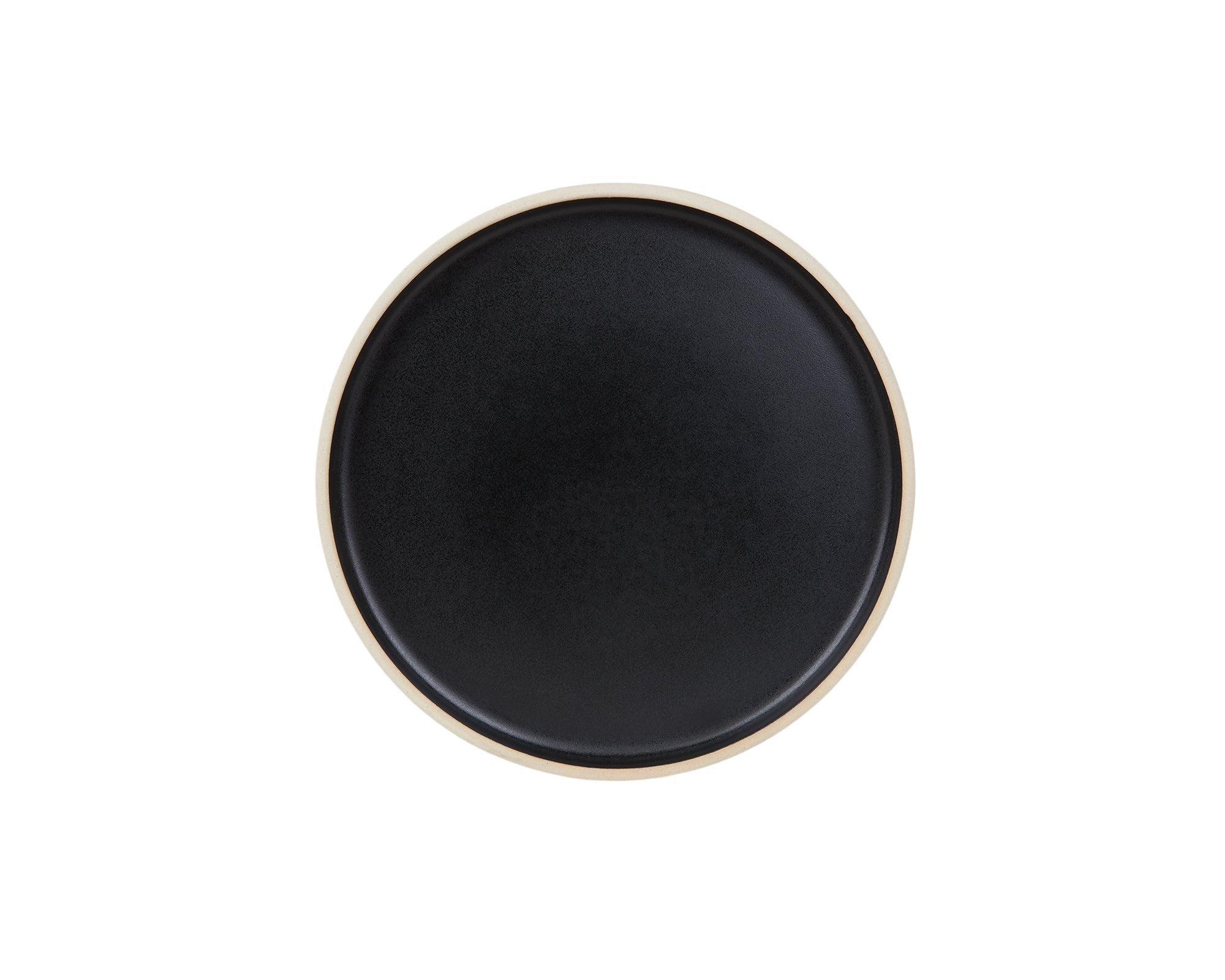 Otto Ceramic Plate Set of Two – Black – Small