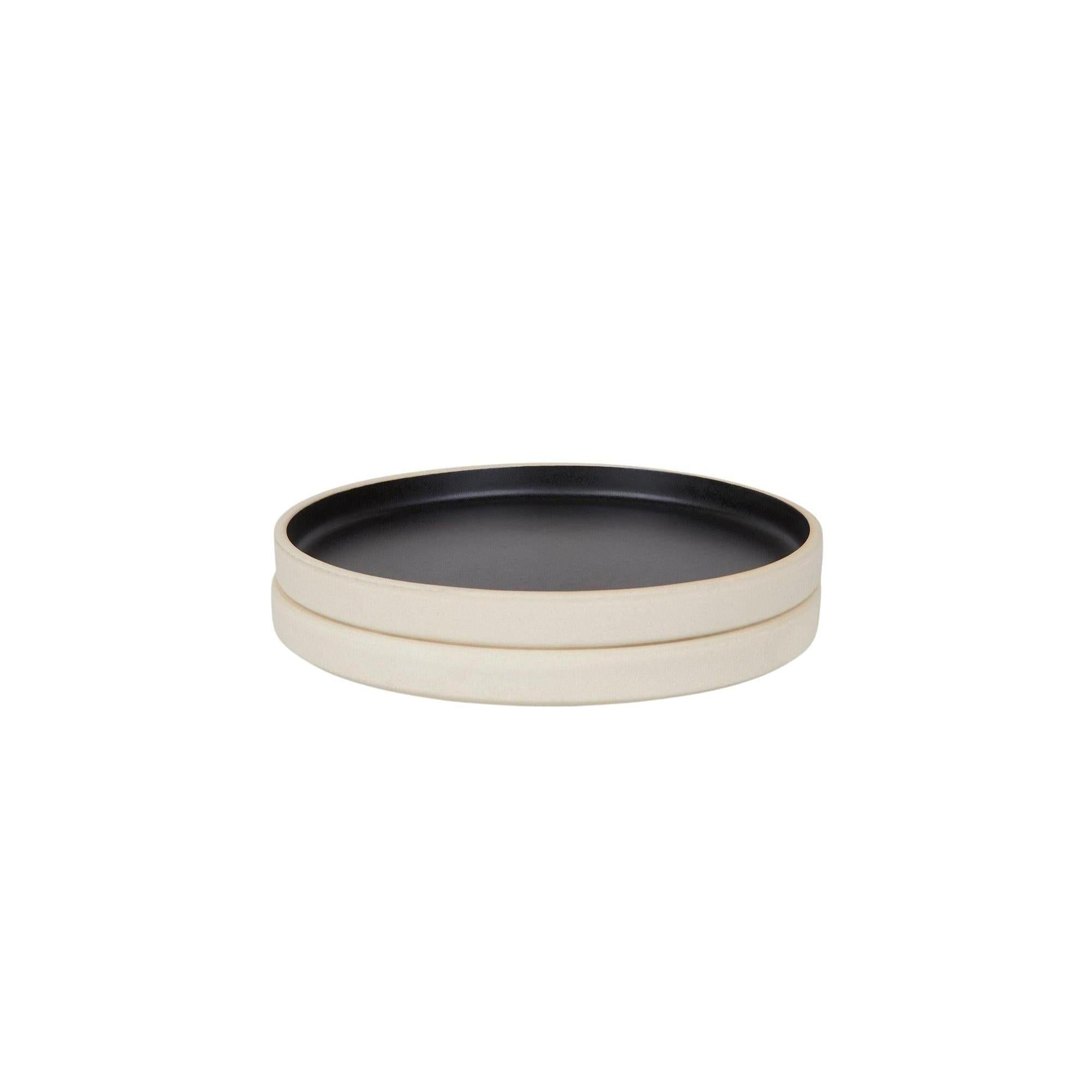 Otto Ceramic Plate Set of Two – Black – Small