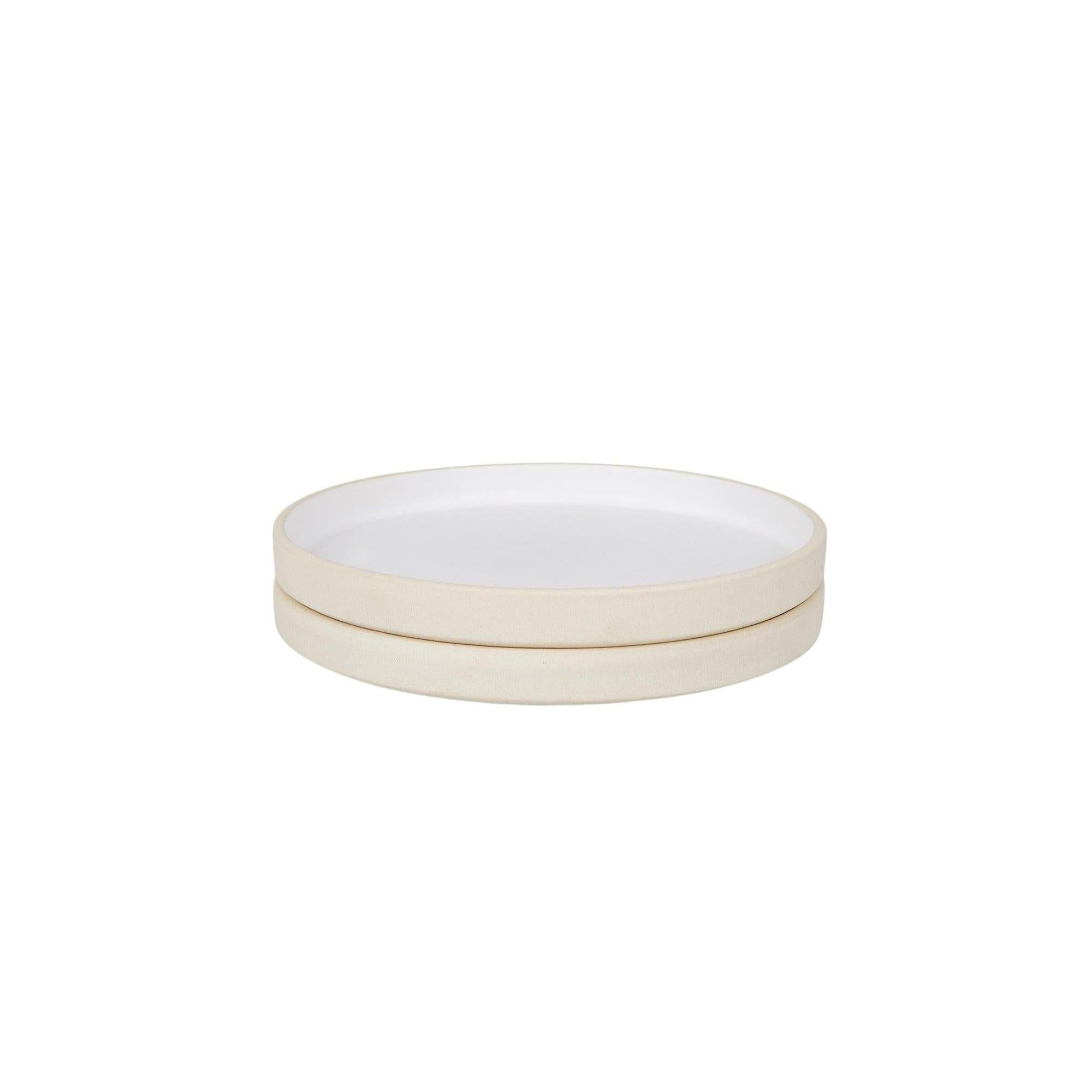Otto Ceramic Plate Set of Two – White – Small
