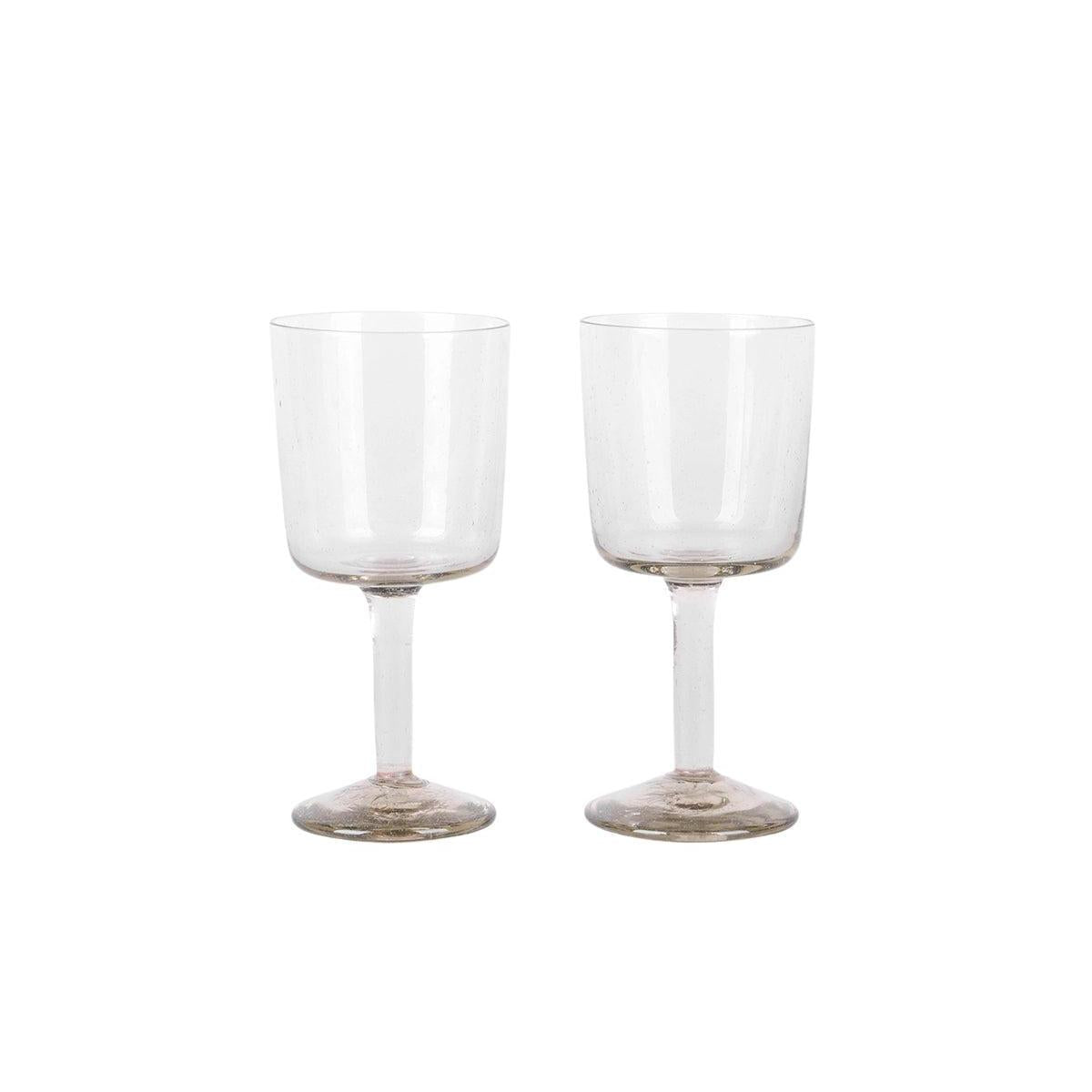 Isle Stem Glass Set of Two – Light Smoke