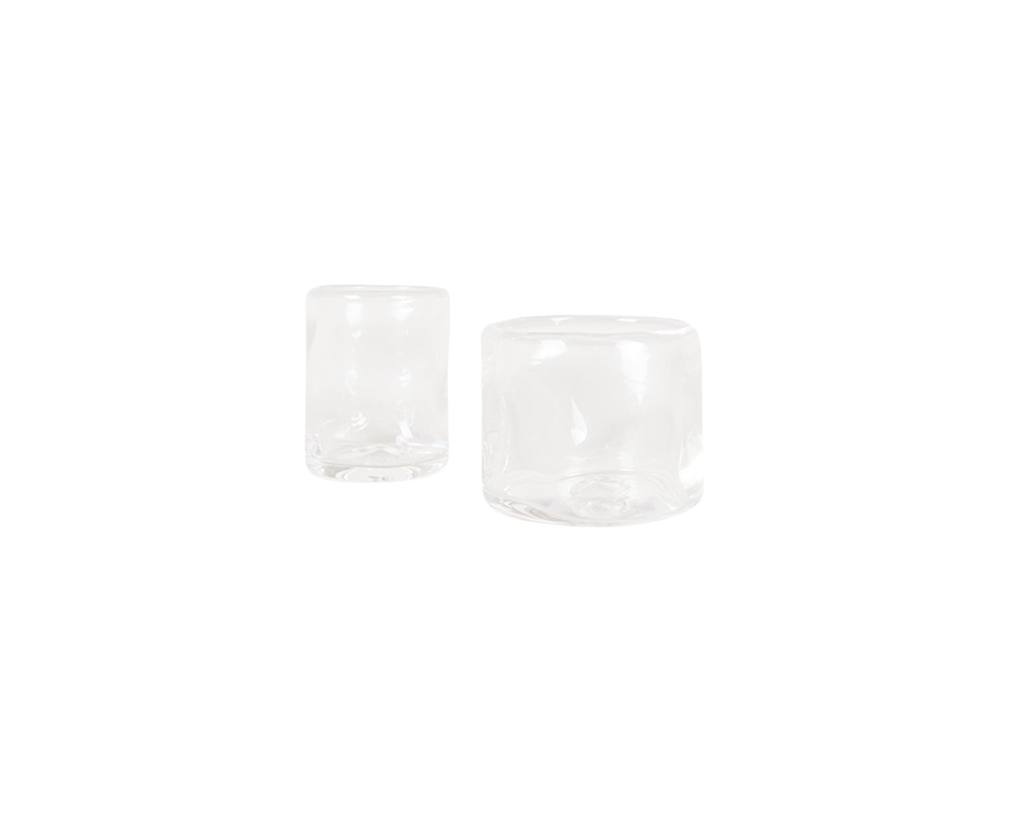 0405 Glass Set of Two – Clear – Wide