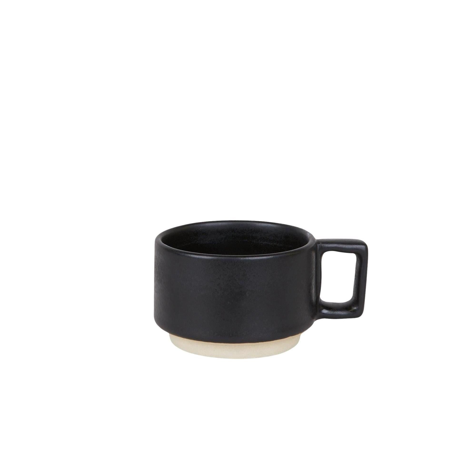 Otto Ceramic Mug with Handle – Black