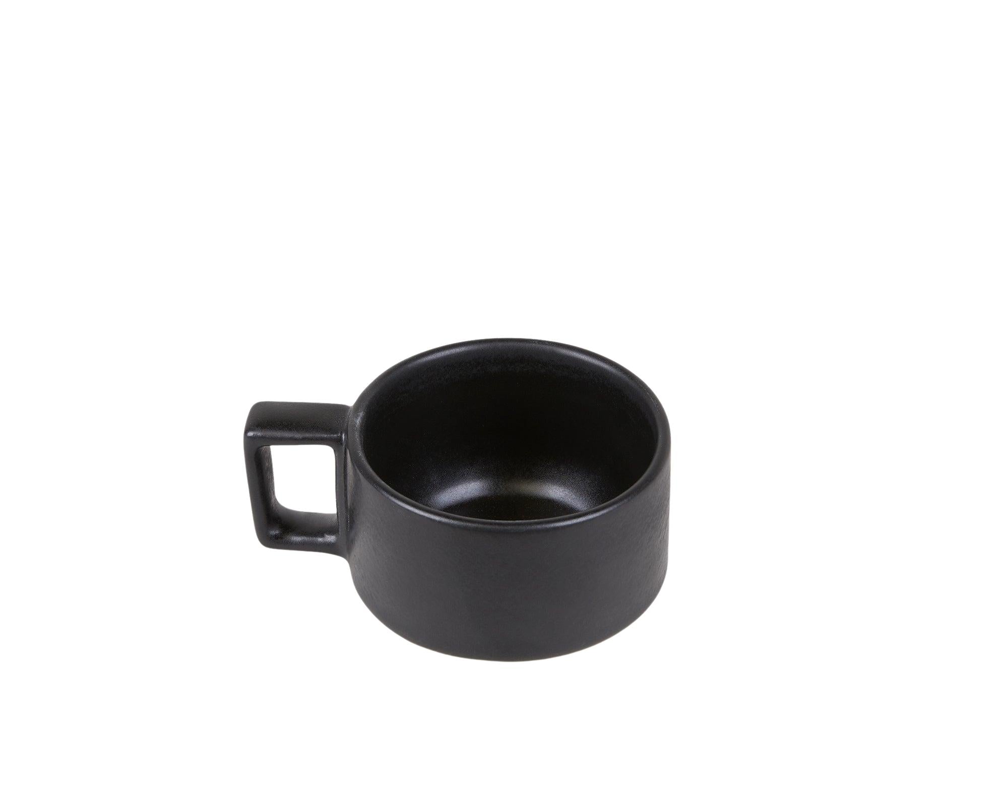 Otto Ceramic Mug with Handle – Black