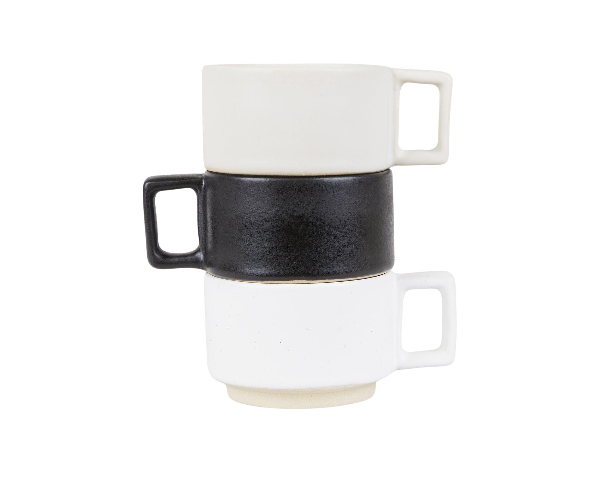 Otto Ceramic Mug with Handle – Black