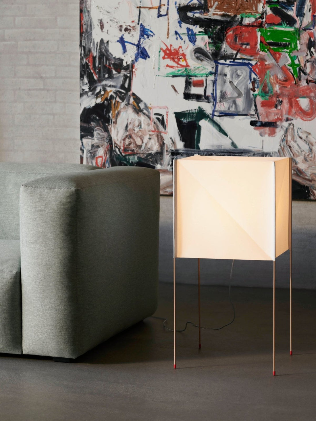 Paper Cube Floor Lamp - Stehlampe - HAY