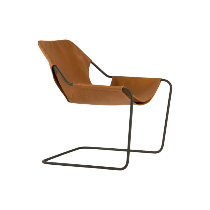 Paulistano Leather Armchair Lounge Sessel by Objekto