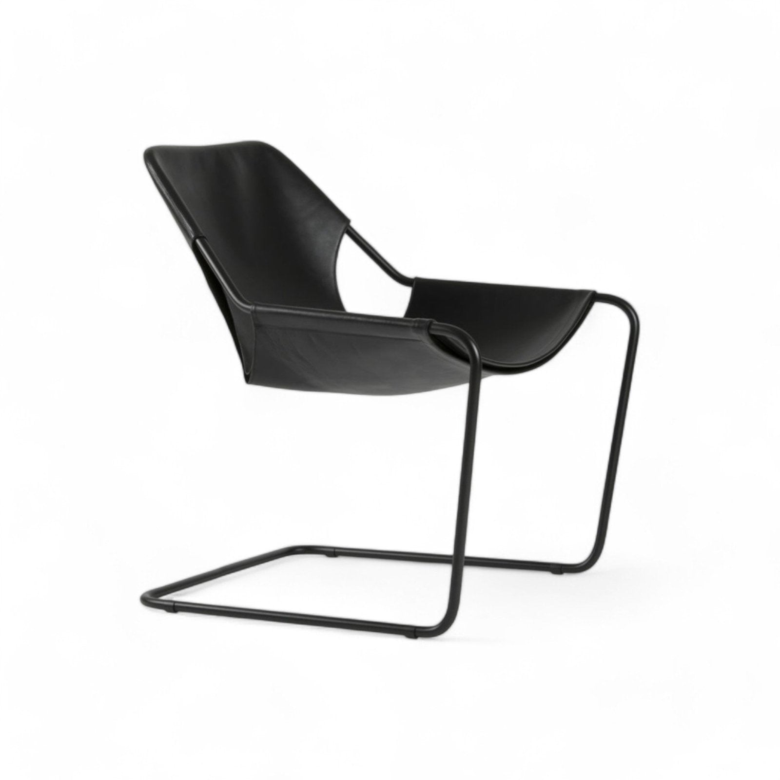 Paulistano Leather Armchair Lounge Sessel by Objekto