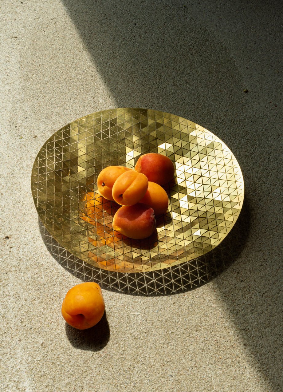 Push M - Bowl Brass Tray by Fundamental Berlin