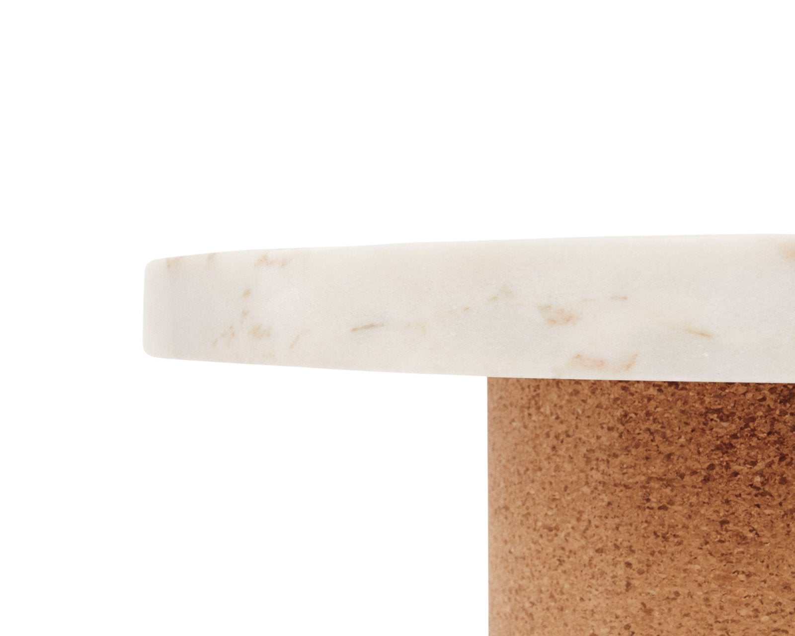 Sintra Table - White Marble / Cork - Small Coffee & Side Tables by Frama