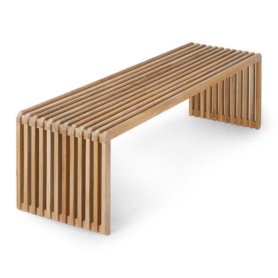 Slatted Bench Teak L Sitzbank by HKLIVING