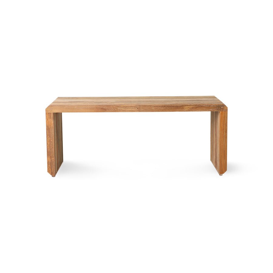 Slatted Bench/Element Teak Benches by HKLIVING