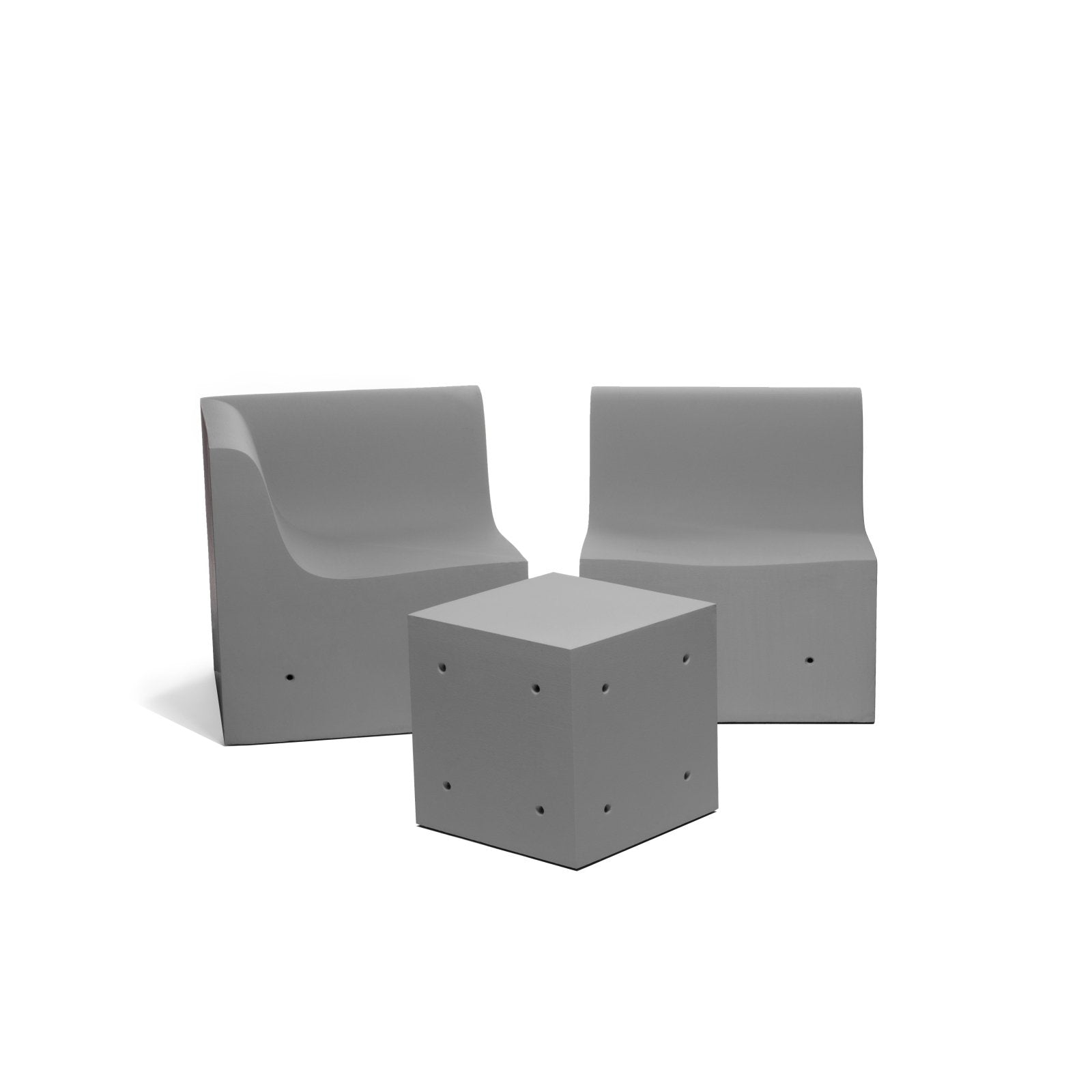 Softcrete Coffee Table - Cube Coffee & Side Tables by Gufram