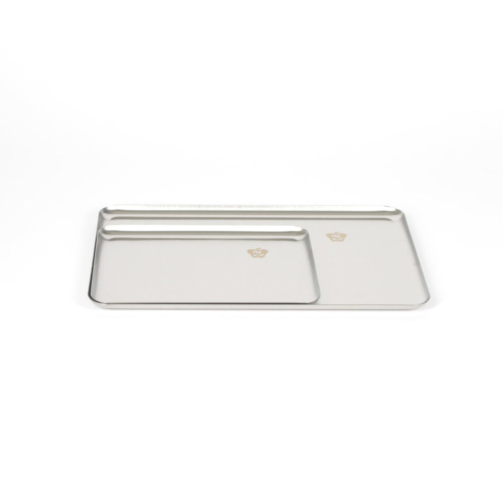 Steel Plate - Stainless Steel Serving Tray Set