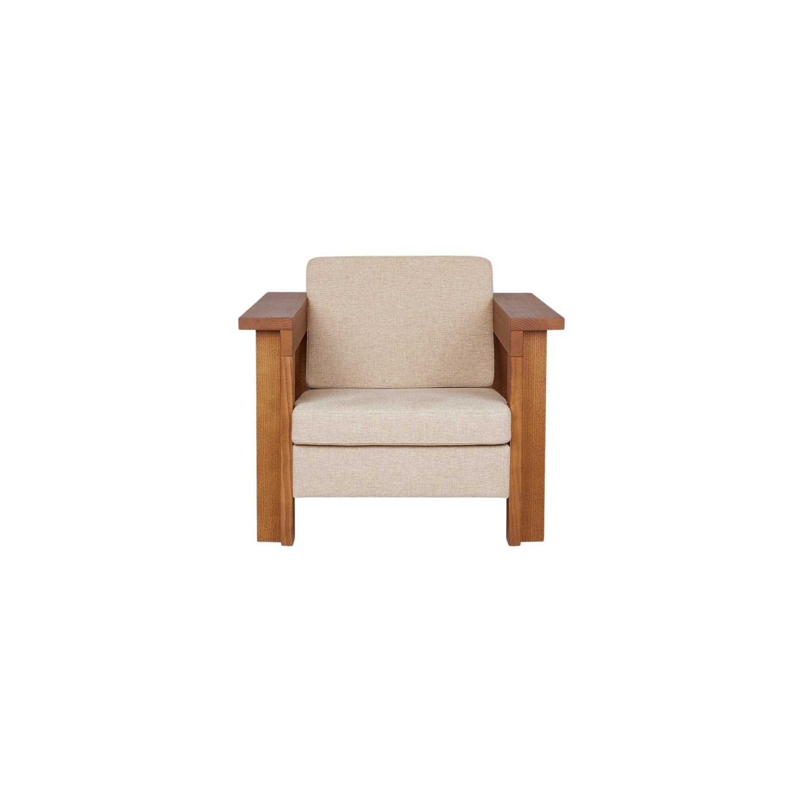 Symmetry Lounge Chair - Ash Wood / Oat Fabric Chairs by Frama