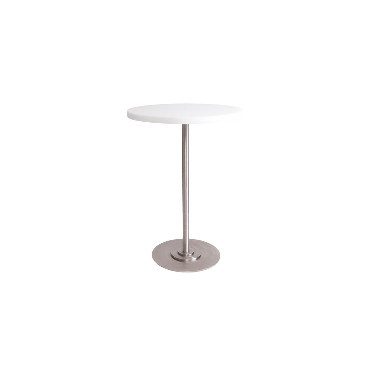 Table 57 - White / Stainless Steel - Ø55 Dining Tables by Frama