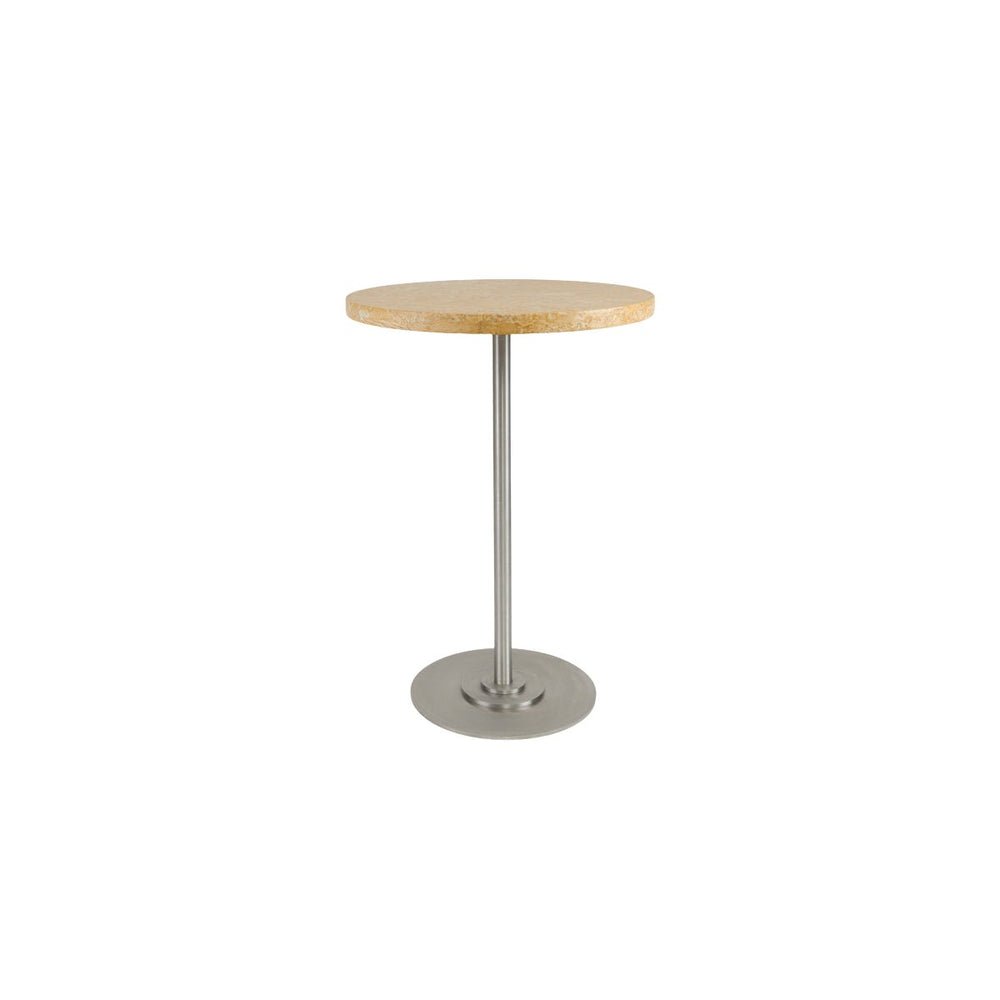 Table 57 - Yellow Limestone / Stainless Steel - Ø55
