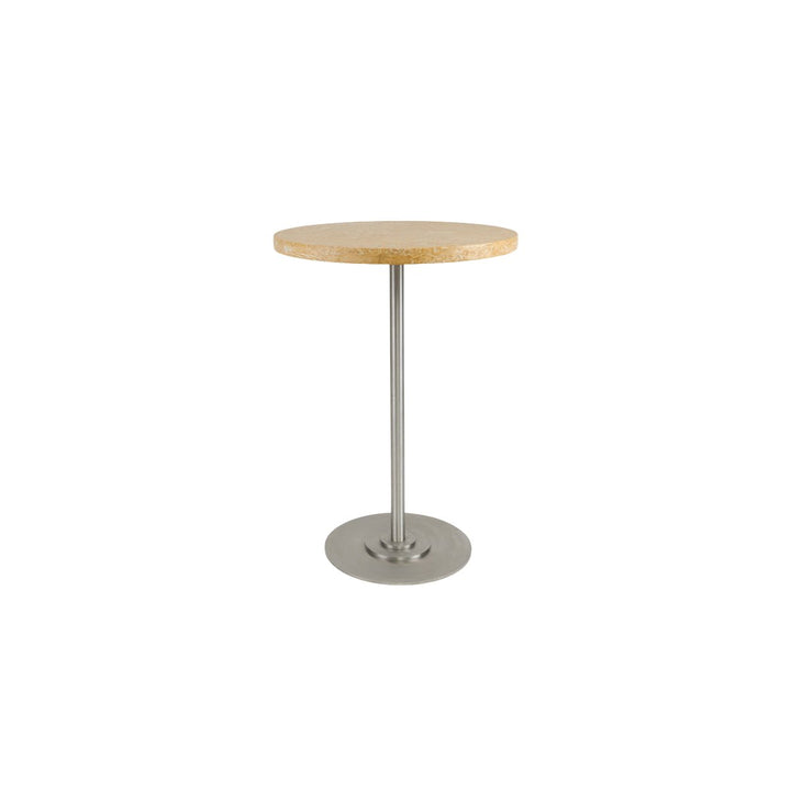Table 57 - Yellow Limestone / Stainless Steel - Ø55 - Dining Tables - Frama